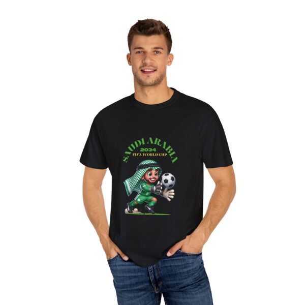 Unisex Garment-Dyed Soccer T-Shirt - Saudi Arabia 2034 FIFA World Cup - Image 56