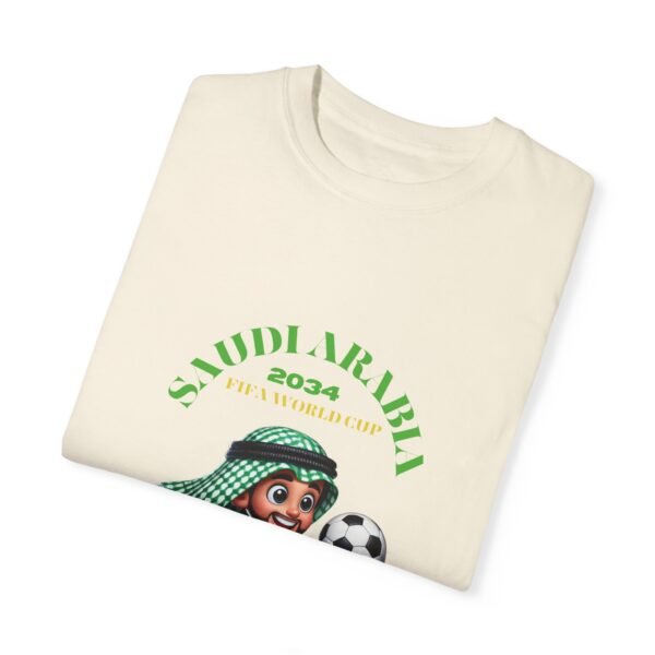 Unisex Garment-Dyed Soccer T-Shirt - Saudi Arabia 2034 FIFA World Cup - Image 11