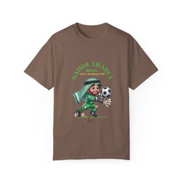 Unisex Garment-Dyed Soccer T-Shirt - Saudi Arabia 2034 FIFA World Cup - Image 17