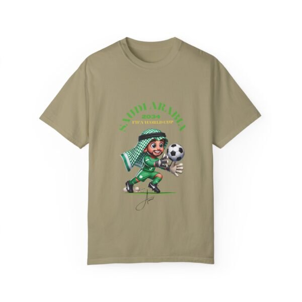 Unisex Garment-Dyed Soccer T-Shirt - Saudi Arabia 2034 FIFA World Cup - Image 13