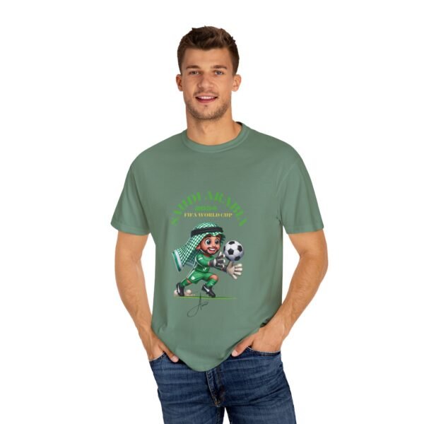 Unisex Garment-Dyed Soccer T-Shirt - Saudi Arabia 2034 FIFA World Cup - Image 44