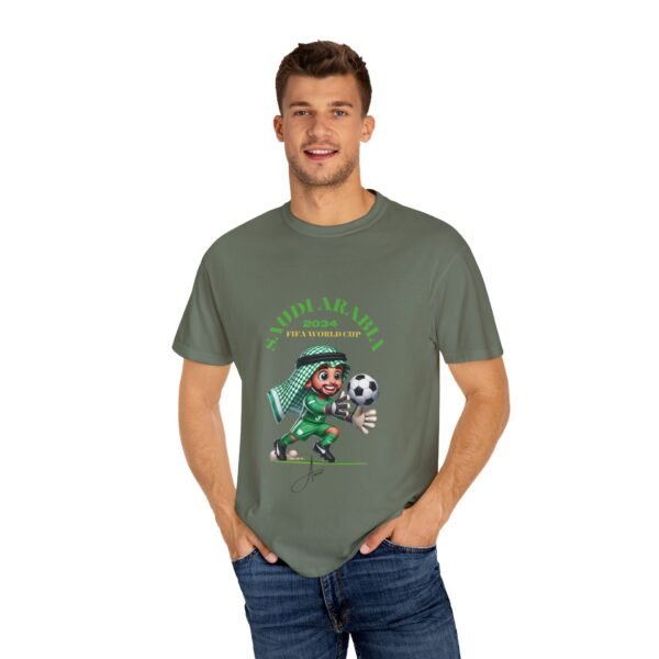 Unisex Garment-Dyed Soccer T-Shirt - Saudi Arabia 2034 FIFA World Cup - Image 36