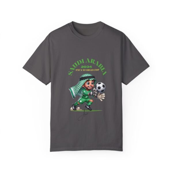 Unisex Garment-Dyed Soccer T-Shirt - Saudi Arabia 2034 FIFA World Cup - Image 49